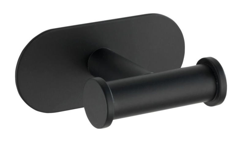 Wenko Turbo-Loc Nerezové nástěnné háčky Duo Orea Black 10 x 4,5 x 6,5 cm