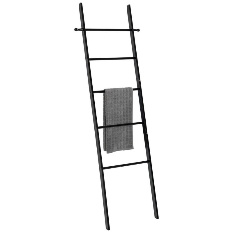 Wenko Žebřík na ručníky s 5 příčkami (černá)