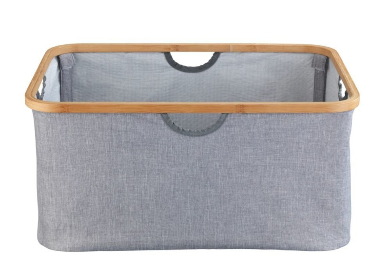Úložný koš BAHARI BAMBOO s uchy, Wenko šedá