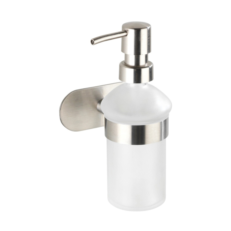 Wenko Nástěnný dávkovač mýdla Turbo-Loc Orea Matt, matná nerez, 200 ml