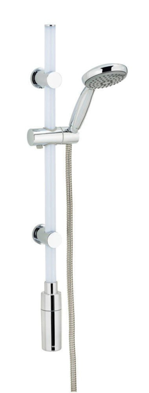 Sprchová tyč led, teplá bílá barva, 74 cm, Wenko bílá