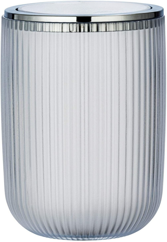 Odpadkový koš do koupelny AGROPOLI, 20 cm, bílá, WENKO transparentní 52149