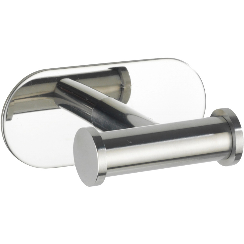 Wenko Nástěnný koupelnový háček Turbo-Loc Duo Orea Shine, lesklá nerez