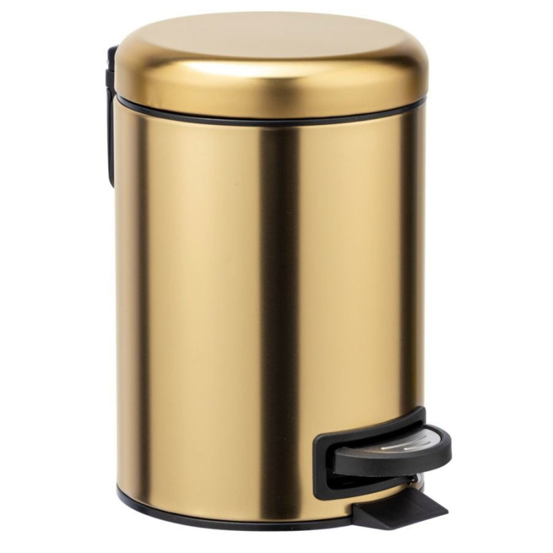 Wenko Kosmetický odpadkový koš Leman, 3l (zlatá)