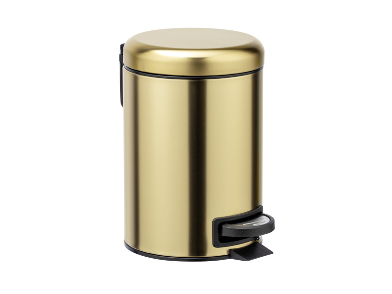 Wenko Kosmetický odpadkový koš Leman, 3l (zlatá)