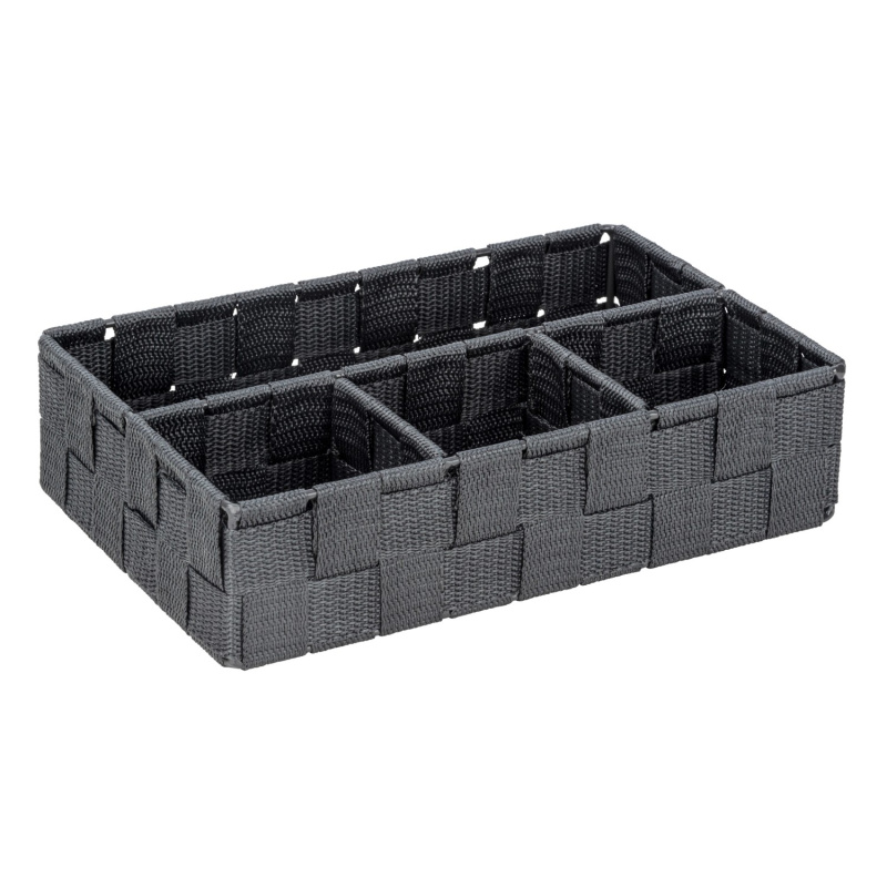 Koupelnový organizér ADRIA, antracitový, WENKO antracitový