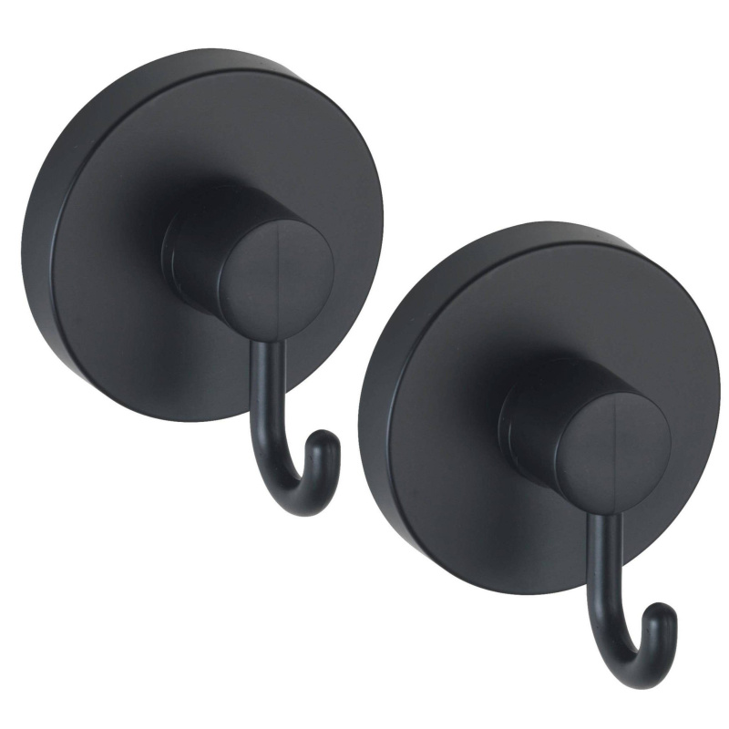 Wenko Sada koupelnových háčků, 2 ks, Vacuum-Loc, černé černá