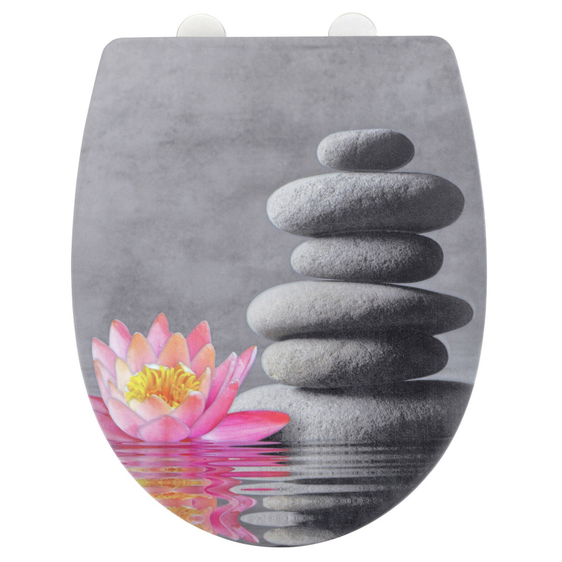 WC sedátko WATER LILY, Thermoplast, WENKO šedá