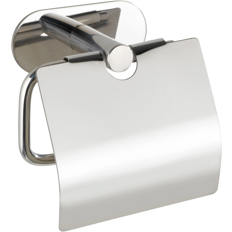 Wenko Držák toaletního papíru s krytem Turbo-Loc Orea Shine, lesklá nerez