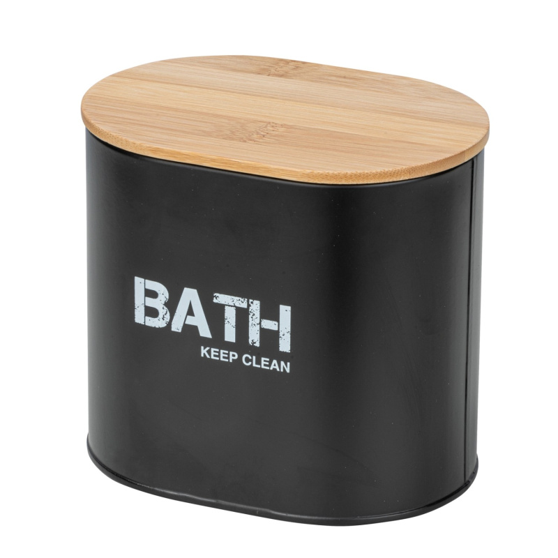 Úložný box do koupelny GARA, barva černá, Wenko černá