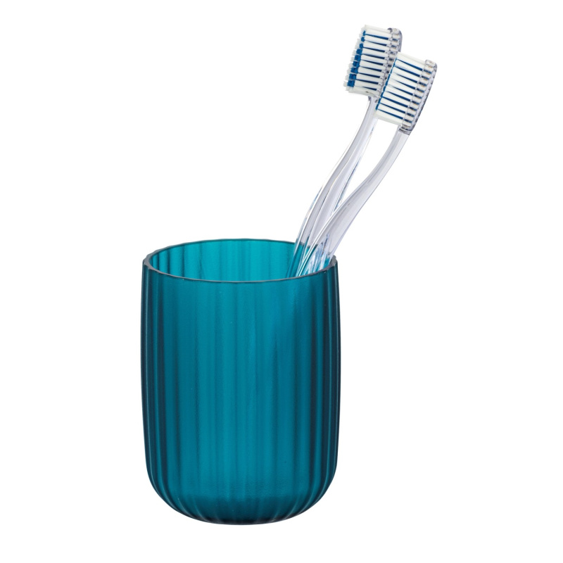 Kelímek na zubní kartáčky AGROPOLI, petrolejový, WENKO mořská modrá
