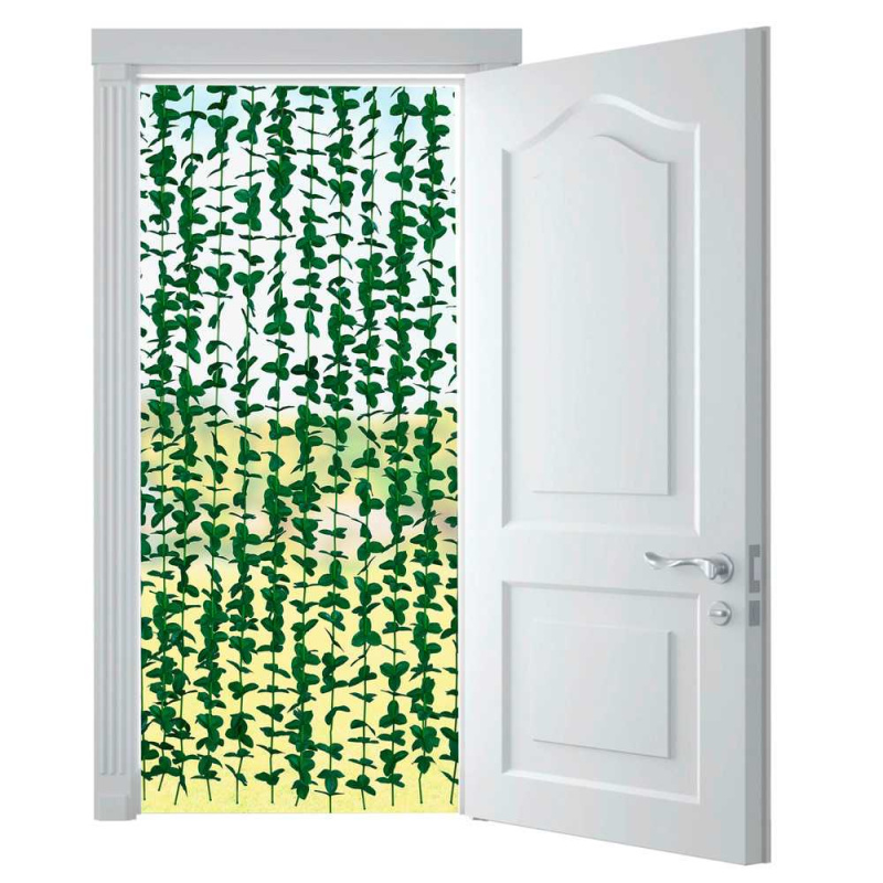 Maximex Dekorativní závěs na dveře LIGHT, 90 x 190 cm zelená