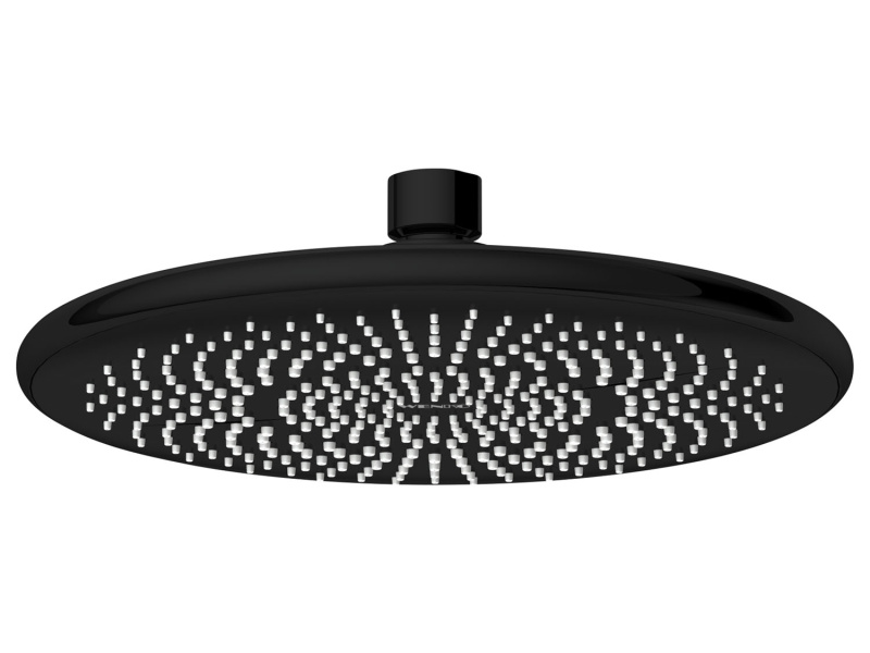 Wenko Dešťová sprchová hlavice Watersaving, Ø 22,5 cm (černá, Ø 22,5 cm)