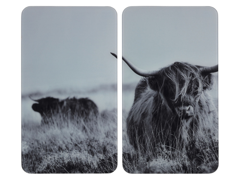 Wenko Univerzální deska na sporák, 2dílná (Highland Cattle)