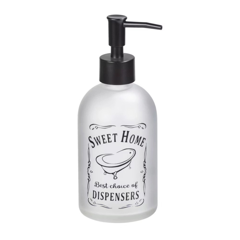 Wenko Dávkovač tekutého mýdla Sweet Home, transparentní, 400 ml