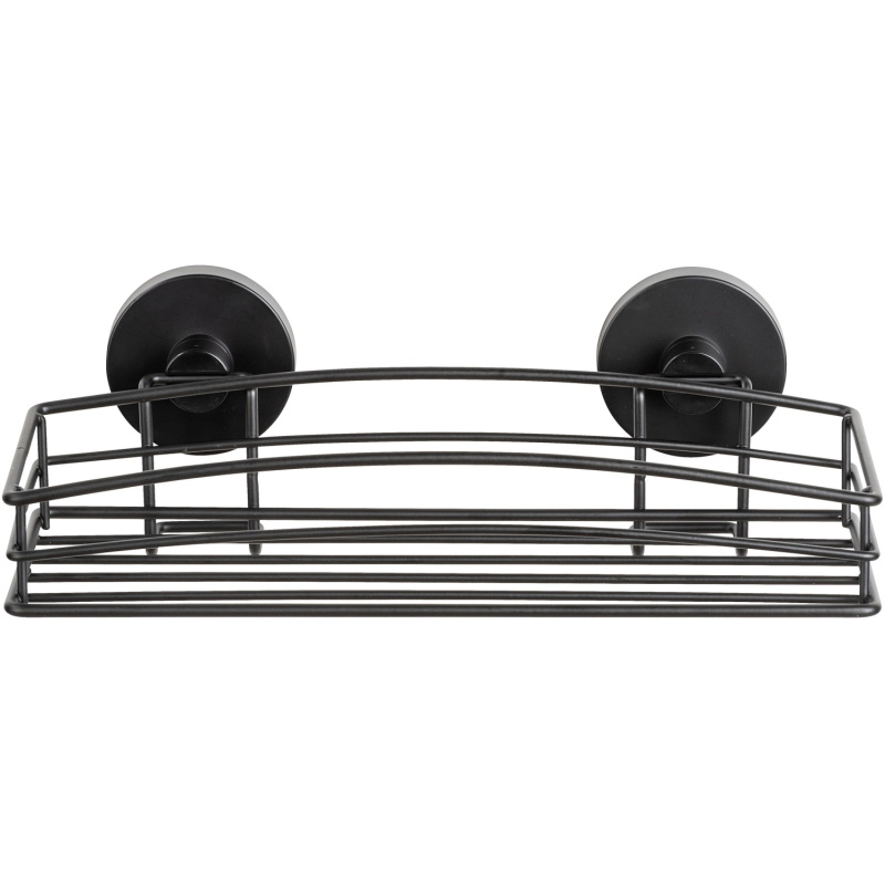 Sprchová police Vacuum-Loc, kovová, černá, WENKO černá