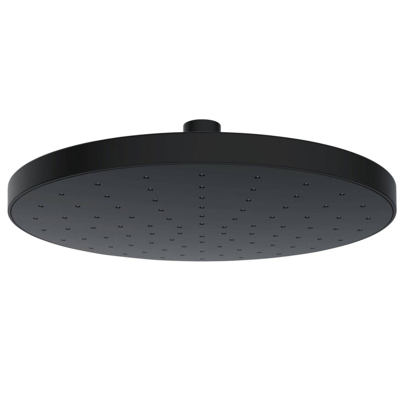 Sprchová hlavice s automatickým čištěním, kulatá, černá, o 22,5 cm, wenko černá