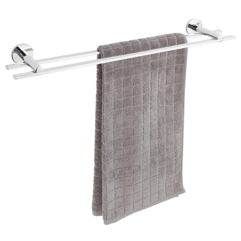 Držák na ručníky DUO ISERA, dvojitý, UV-Loc, 60 cm, WENKO stříbrná