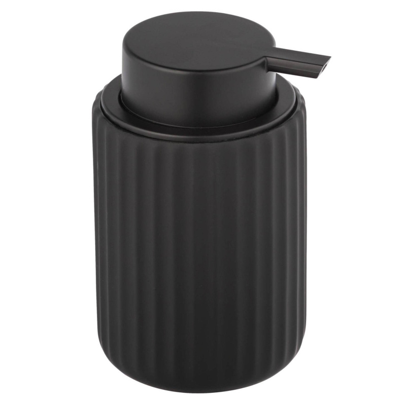 Dávkovač tekutého mýdla BELLUNO, keramický, černý, 500 ml, Wenko černá