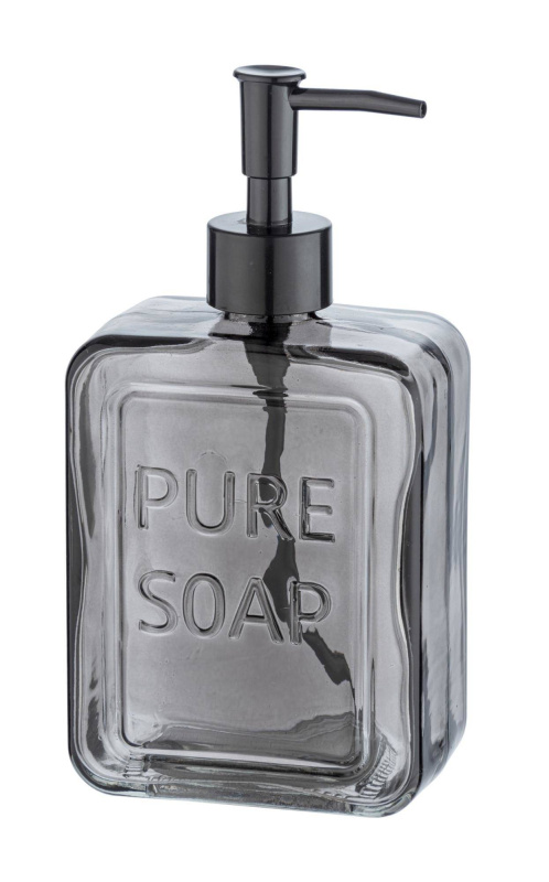 Dávkovač mýdla PURE, skleněný, 550 cm, Wenko transparentní