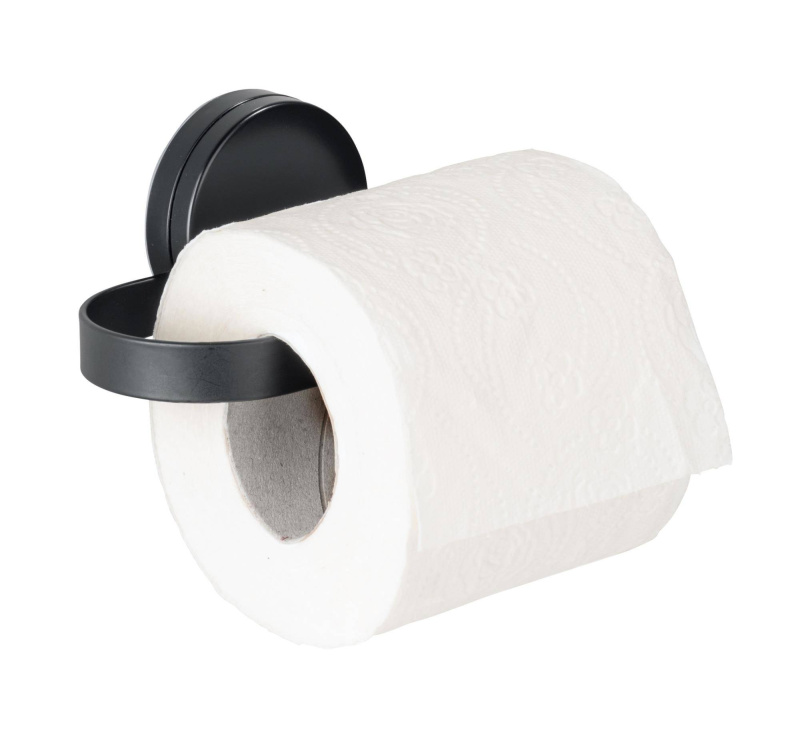 Držák toaletního papíru PAVIA Static-Loc, černý, Wenko černá