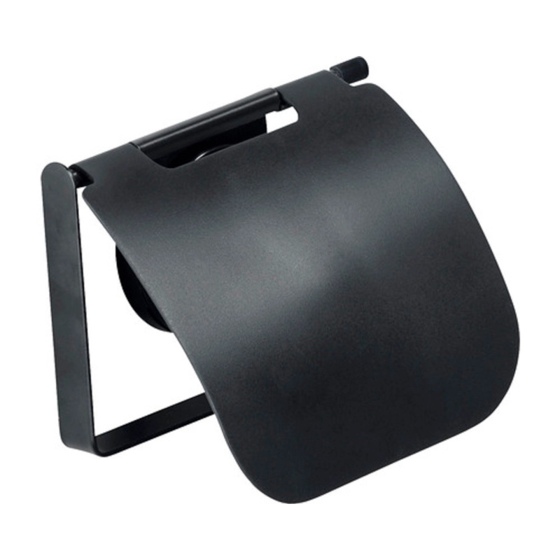 Wenko Držák toaletního papíru Pavia Static-Loc černý šířka 13 cm