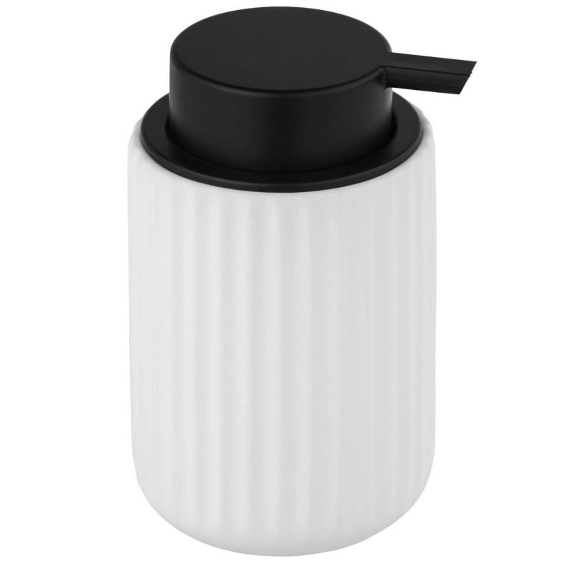Dávkovač tekutého mýdla BELLUNO, keramická, bílá, 500 ml, Wenko bílá