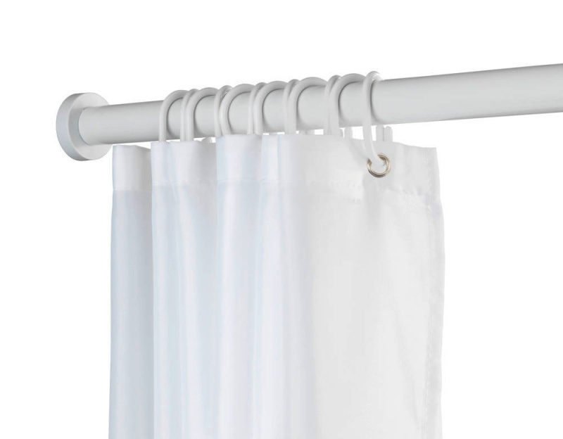 Teleskopická sprchová tyč LUZ, Ø 2,8 cm, 110-185 cm, bílá, WENKO bílý