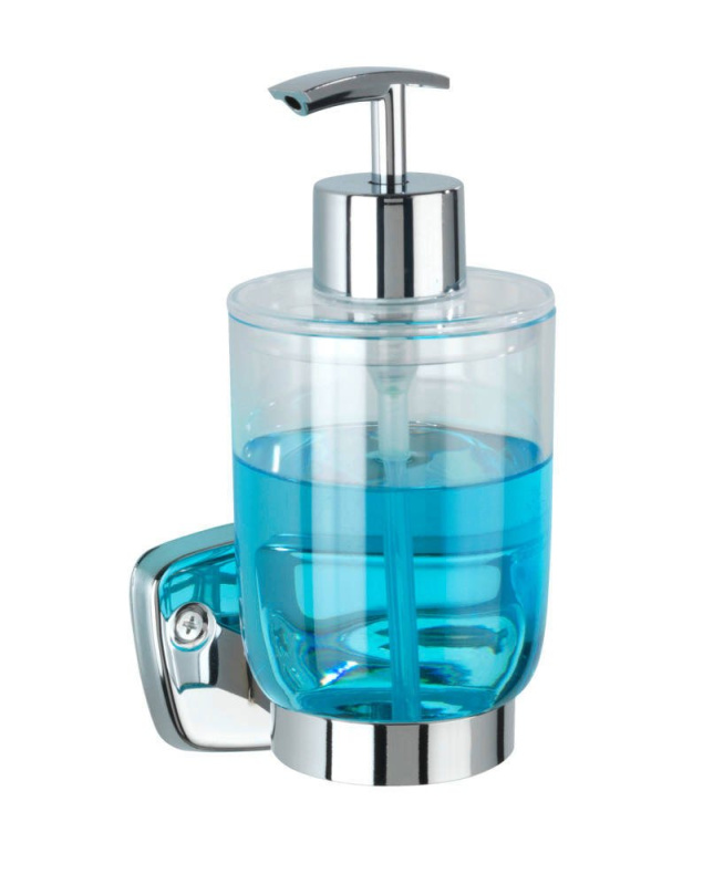 Dávkovač mýdla BASIC, nástěnný, 300ml, Wenko stříbrná