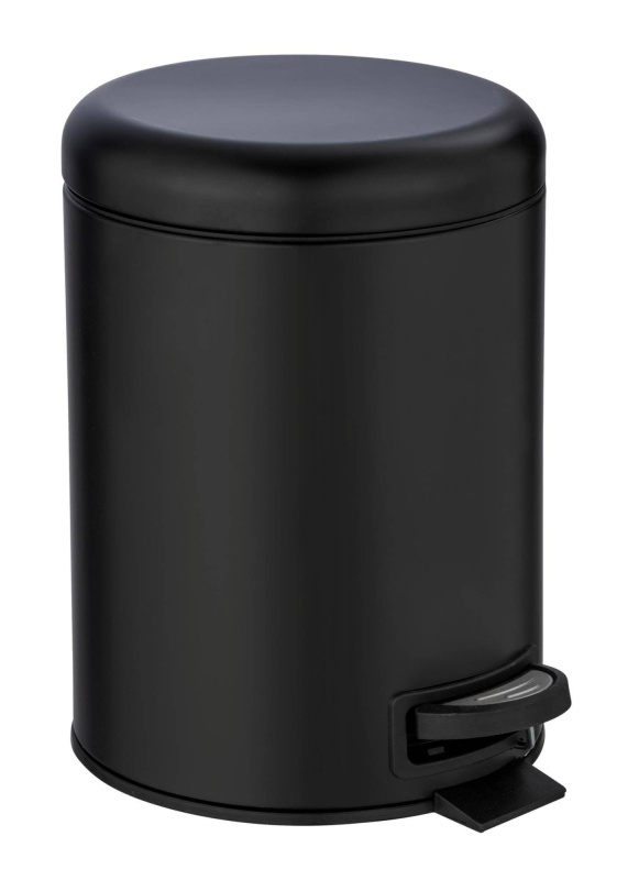 Odpadkový koš leman, černý, kovový, 5l, wenko černá