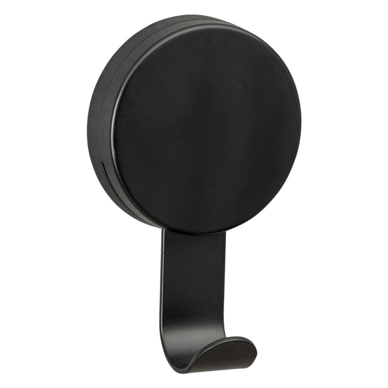 Koupelnové háčky na ručníky Pavia, 2 ks, černé, Wenko černá