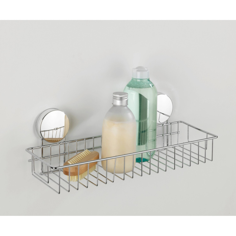 Wenko Nástěnná police Static Loc Plus ocelová 35 cm x 13 cm x 13 cm chromová