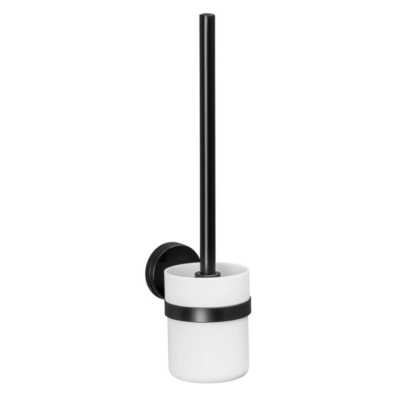 Wenko Nástěnný WC kartáč Pavia Static-Loc Plus černý-bílý