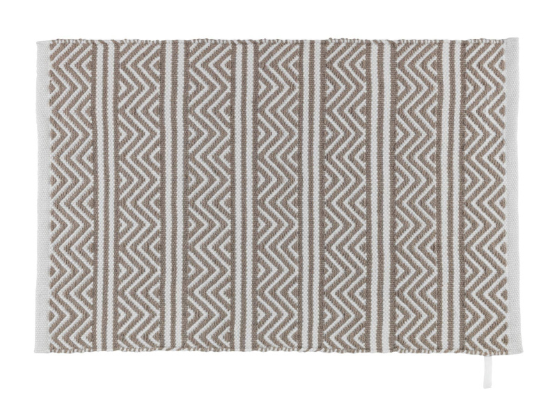 Předložka do koupelny Shaki s etnickým vzorem, 50 x 80 cm, Wenko béžová