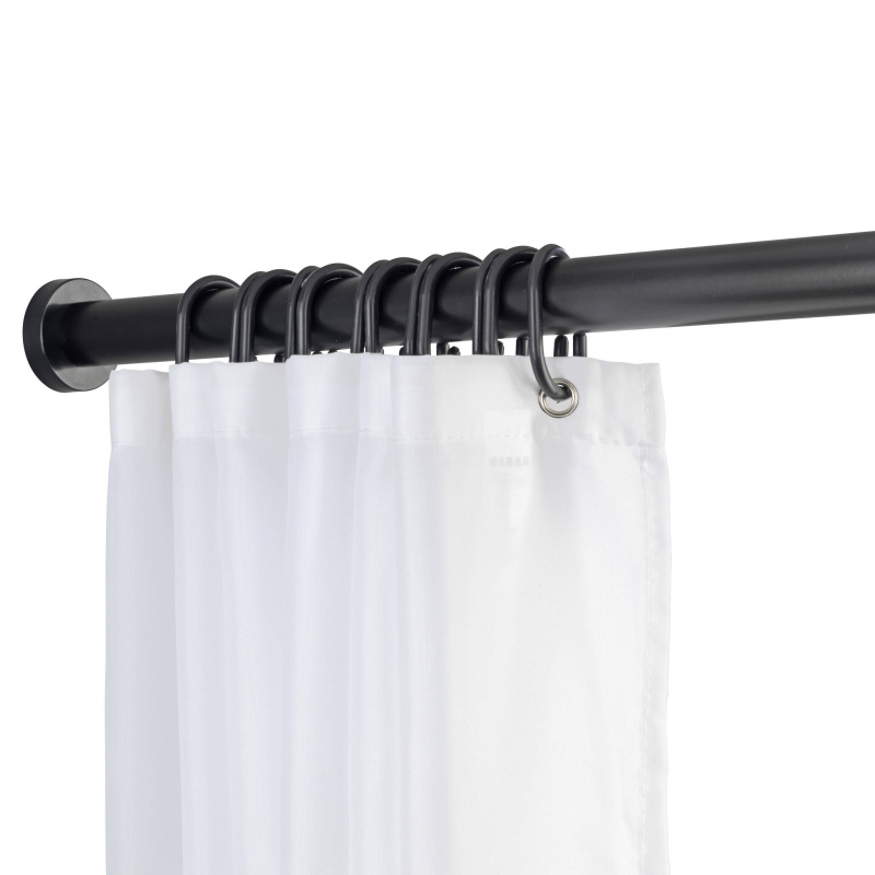 Wenko Teleskopická sprchová tyč Luz (70–115 cm, černá)