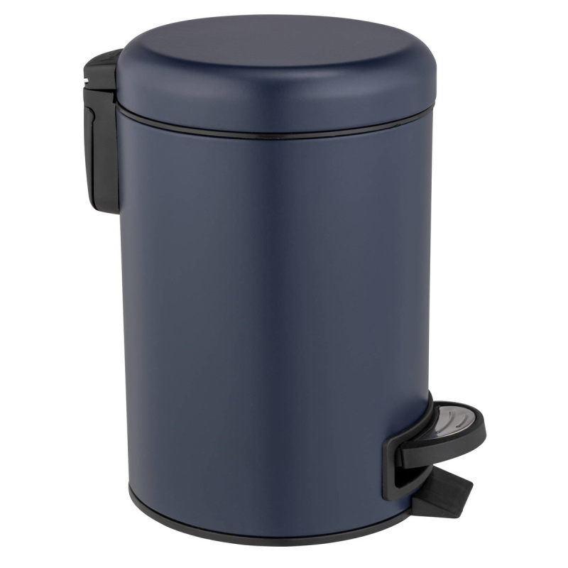 Koupelnový koš na odpadky LEMAN, 3 L, tmavě modrý, WENKO tmavě modrý