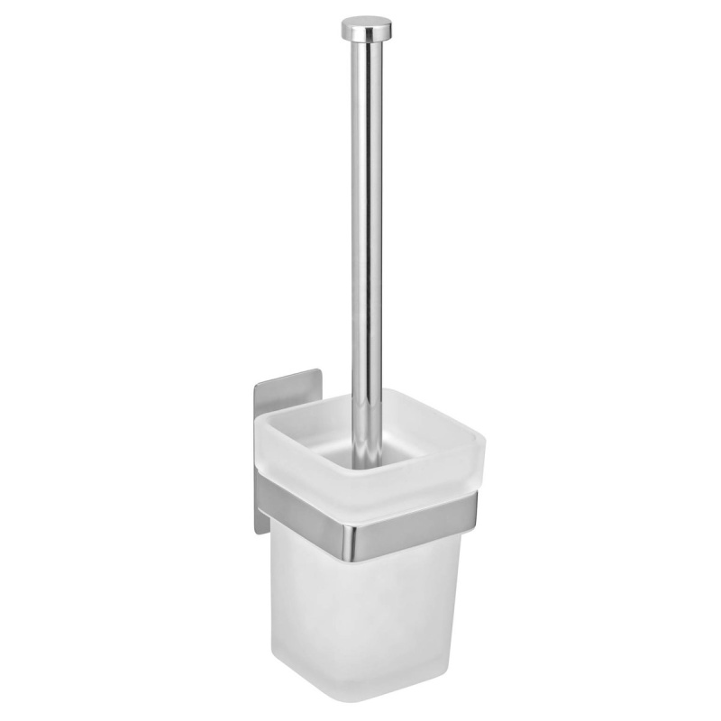 Toaletní kartáč GENOVA, montáž bez vrtání Turbo-Loc, WENKO bílá 67619