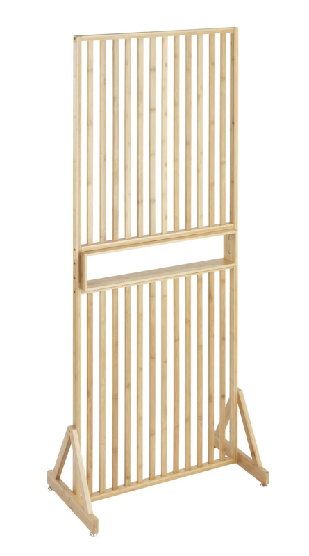 Zástěna s policí, bambus, 72 x 178 cm, Kailua, WENKO béžová