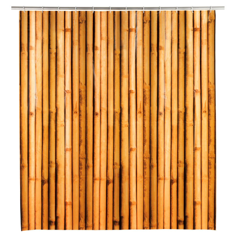 Sprchový závěs BAMBUSA, 180 x 200 cm, WENKO hnědá