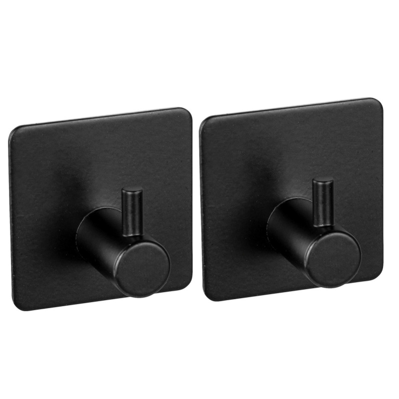 Kuchyňské háčky UREO, nerez, 2 ks, WENKO černá