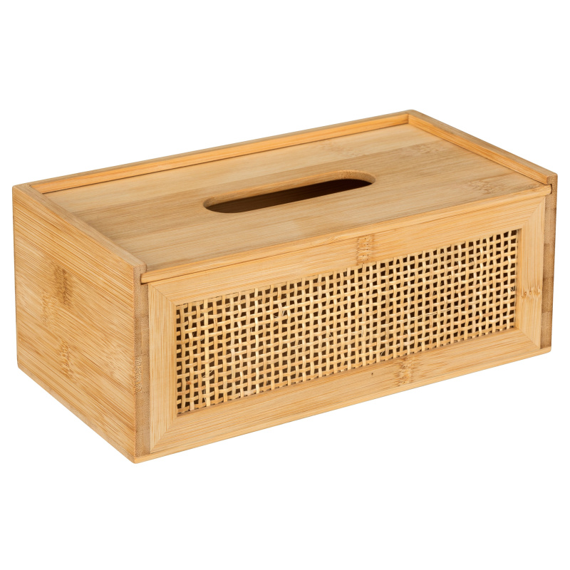 Box na papírové kapesniky ALLEGRE BAMBOO, WENKO hnědý