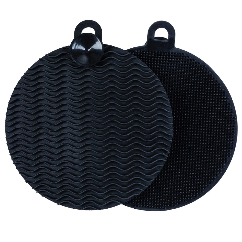 Silikonová houbička na nádobí, 2 ks, WENKO černá