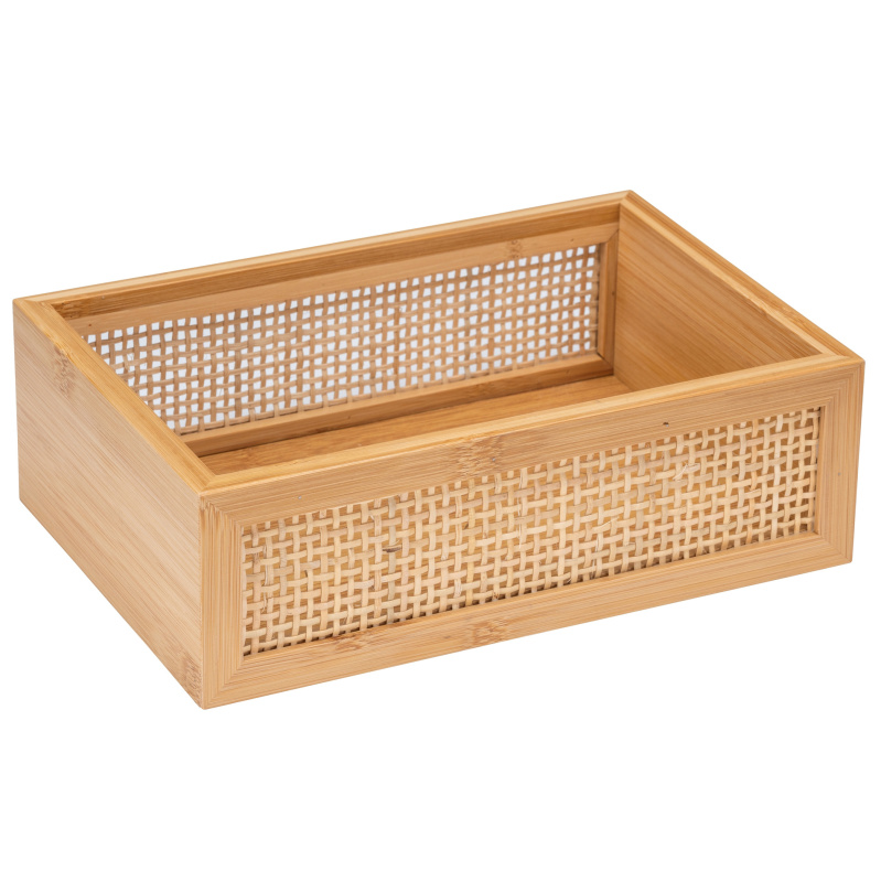 Organizér na kosmetiku ALLEGRE BAMBOO, 22 x 7 x 15 cm, WENKO hnědý