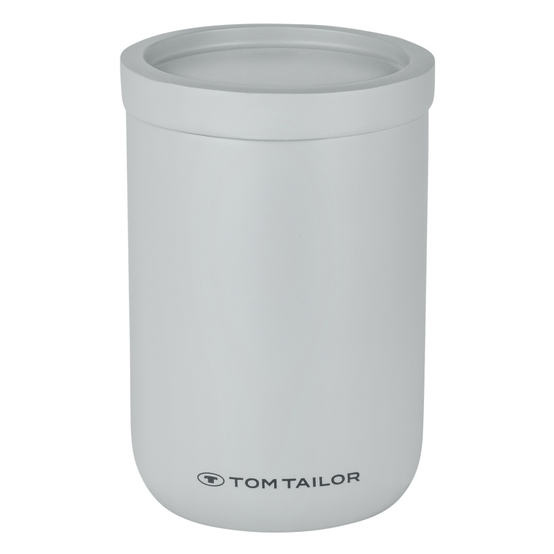 Kulatý organizér s víkem TOM TAILOR, šedý šedá