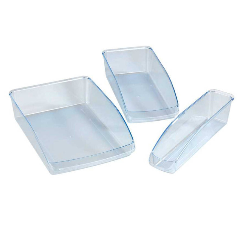 Kuchyňský organizér, dóza na potraviny – sada 3 ks, WENKO transparentní