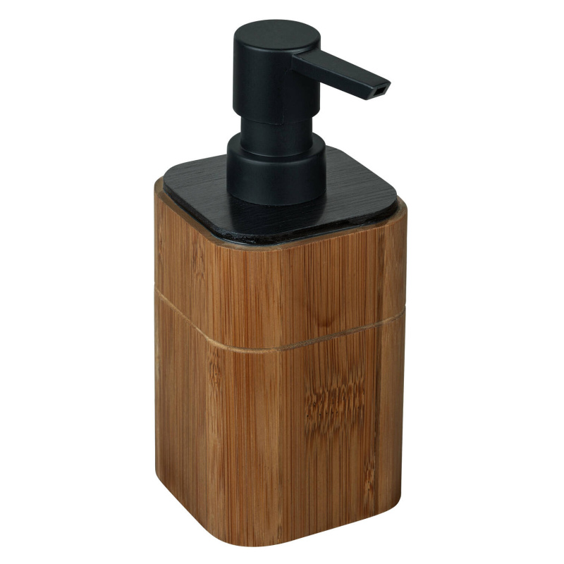 Wenko Dávkovač mýdla z tvrdého bambusu SERRO, 200 ml hnědá