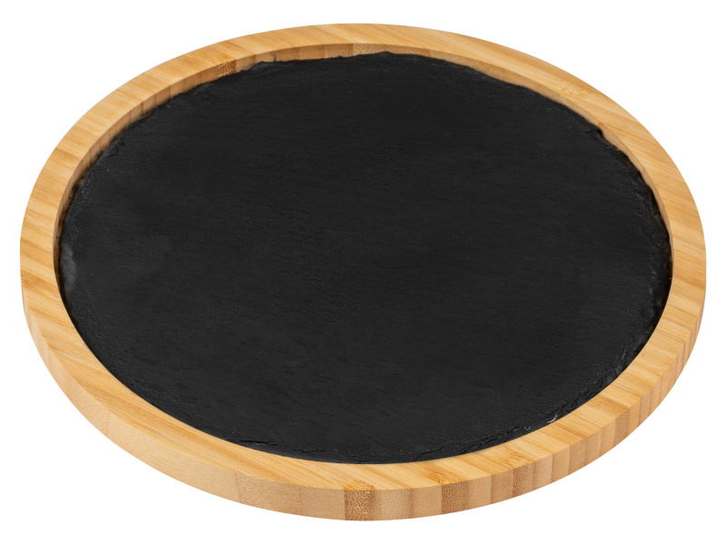 Wenko Bambusové prkénko s břidlicovou aplikací (kulatá 25 cm)