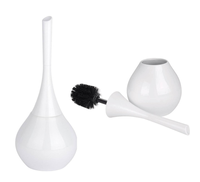 Toaletní kartáč FLAKON WHITE, bílý, keramický, WENKO 22037100 bílá