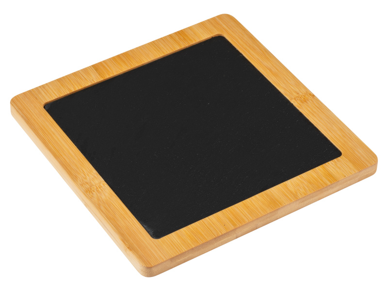 Wenko Bambusové prkénko s břidlicovou aplikací (čtverec 25 cm)