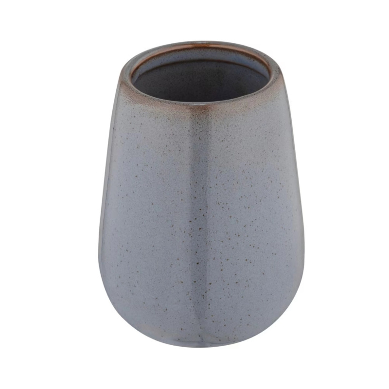 Wenko Keramický kelímek na zubní kartáčky Sirmione, šedá, pr. 8 x 10,5 cm